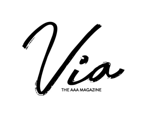VIA Magazine logo.